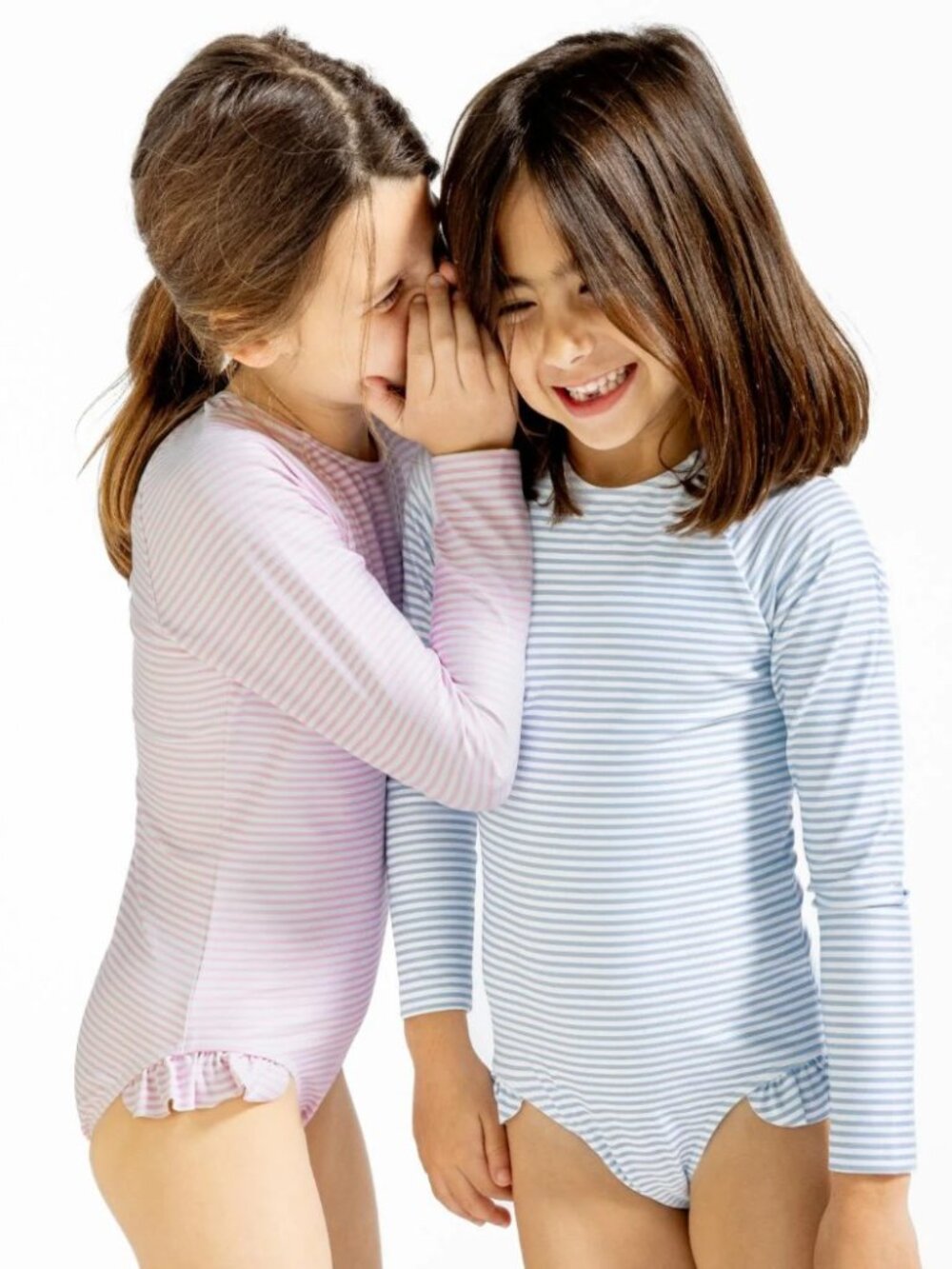 Minnow Girls Pink Stripe Rashguard One Piece Swimsuit *runs small*